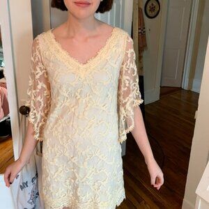 Bell Sleeve Lace Dress